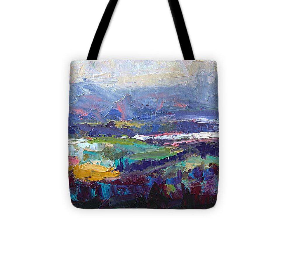 Overlook abstract landscape - Tote Bag