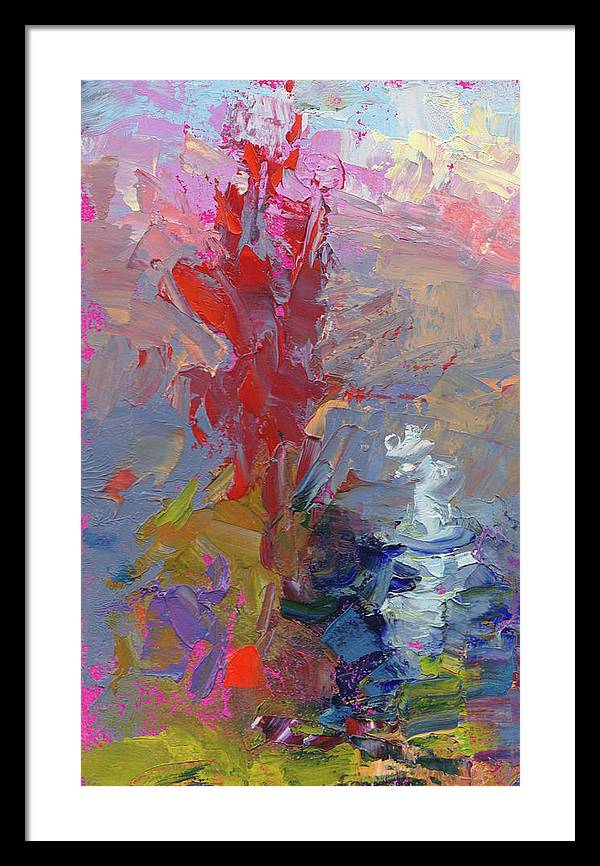 Parts of the Whole 1 - abstract landscape of trees - Framed Print