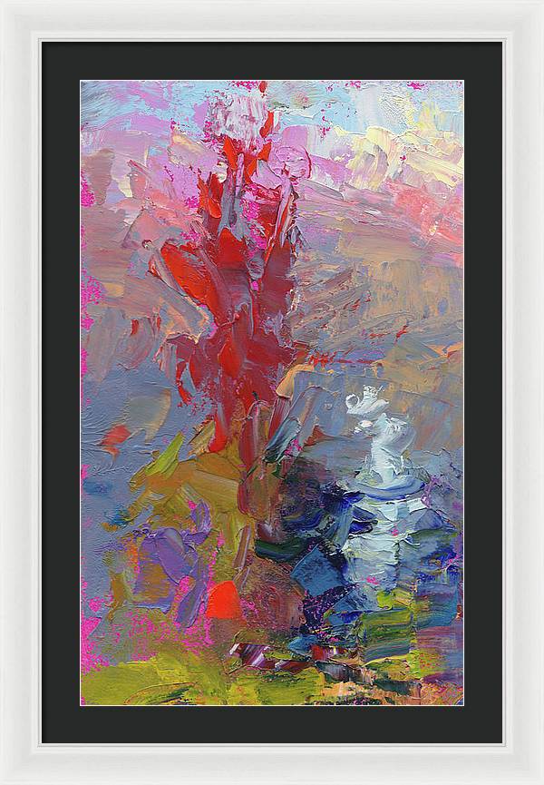 Parts of the Whole 1 - abstract landscape of trees - Framed Print