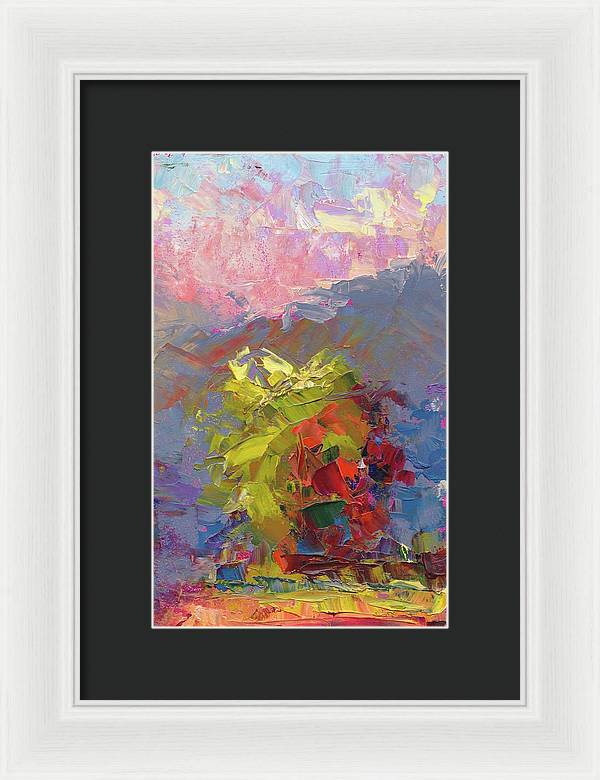 Parts of the Whole 2 - abstract landscape of trees - Framed Print