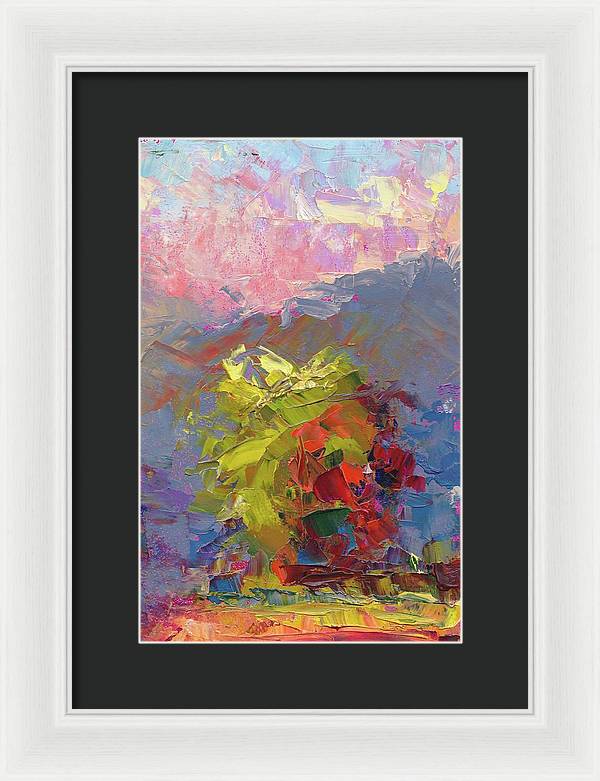 Parts of the Whole 2 - abstract landscape of trees - Framed Print