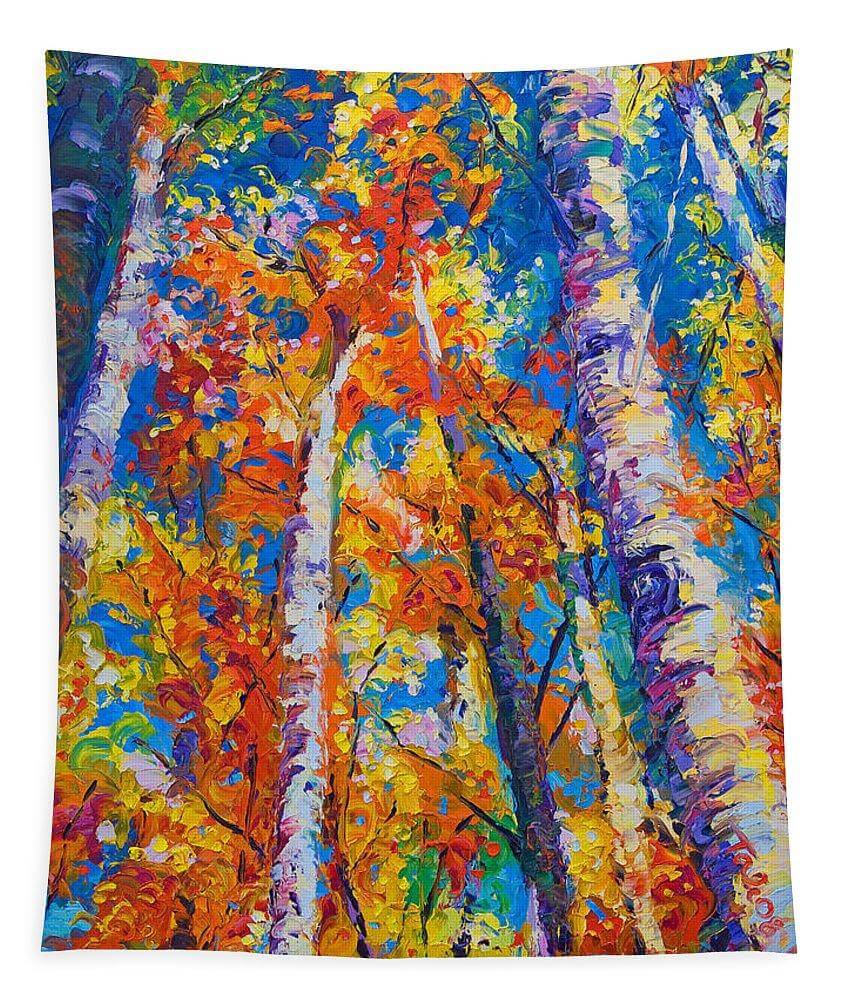 Redemption - fall birch and aspen - Tapestry