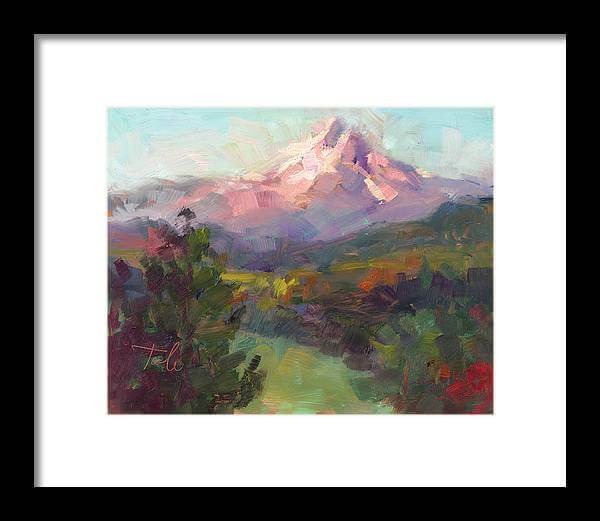 Rise and Shine - Mt. Hood - Framed Print