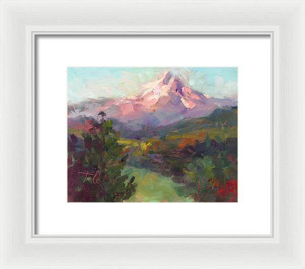 Rise and Shine - Mt. Hood - Framed Print