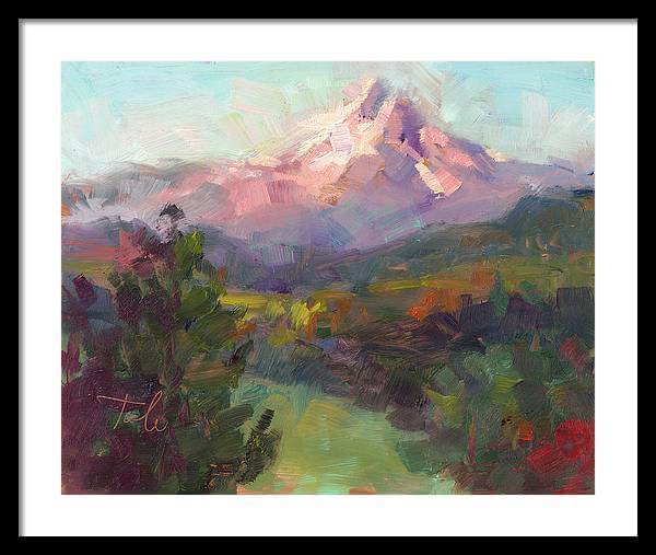 Rise and Shine - Mt. Hood - Framed Print