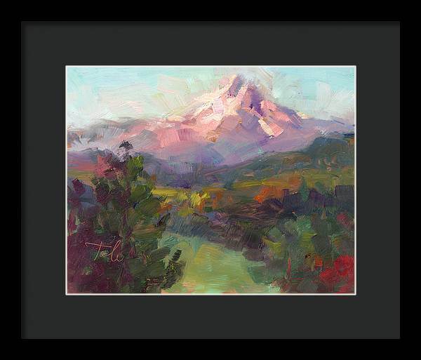 Rise and Shine - Mt. Hood - Framed Print