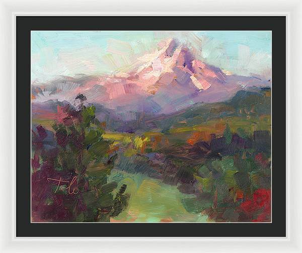 Rise and Shine - Mt. Hood - Framed Print