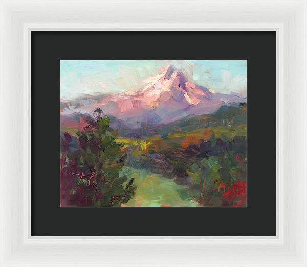 Rise and Shine - Mt. Hood - Framed Print