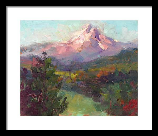 Rise and Shine - Mt. Hood - Framed Print