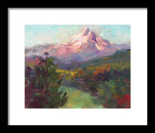 Rise and Shine - Mt. Hood - Framed Print