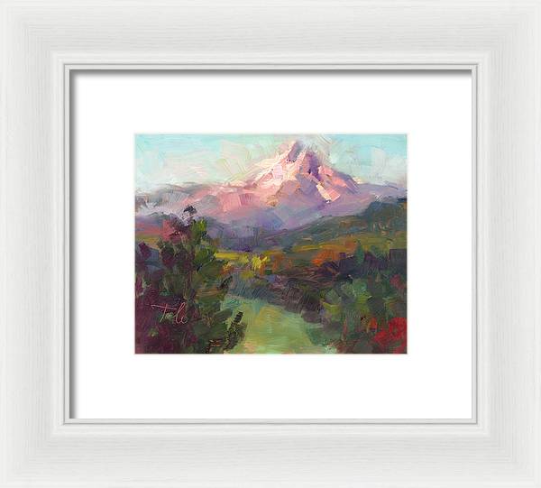 Rise and Shine - Mt. Hood - Framed Print