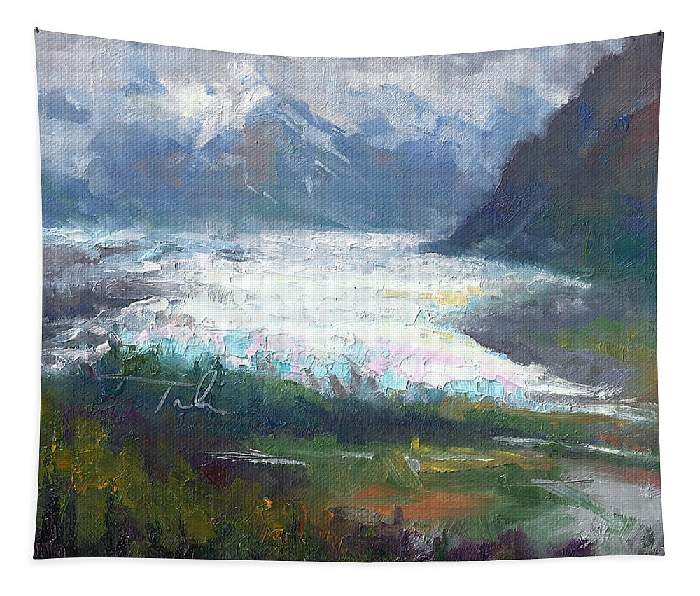 Shifting Light - Matanuska Glacier - Tapestry