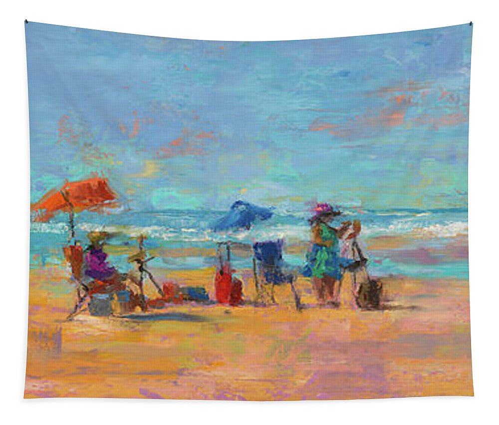 Some Beach - Cannon Beach landscape - Tapestry