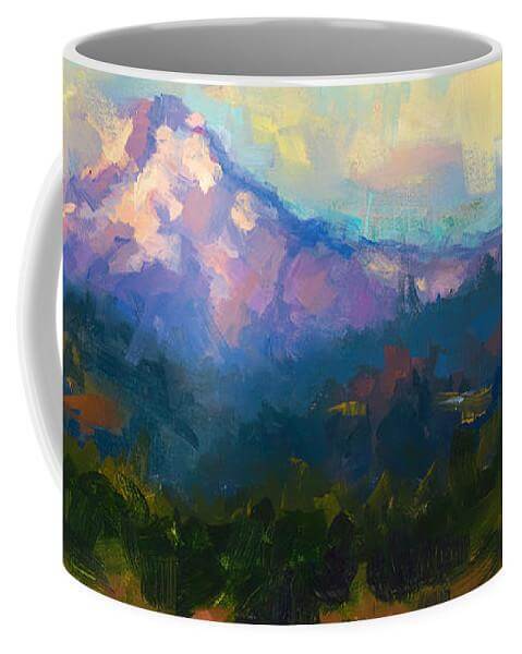 Sunrise Advancing - Mt. Hood Sunrise - Mug