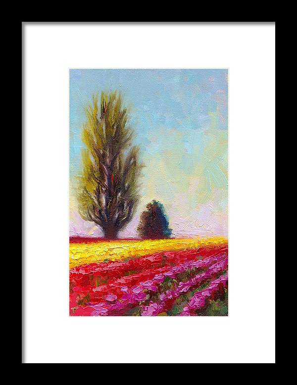 Tulip Sentinels - Framed Print