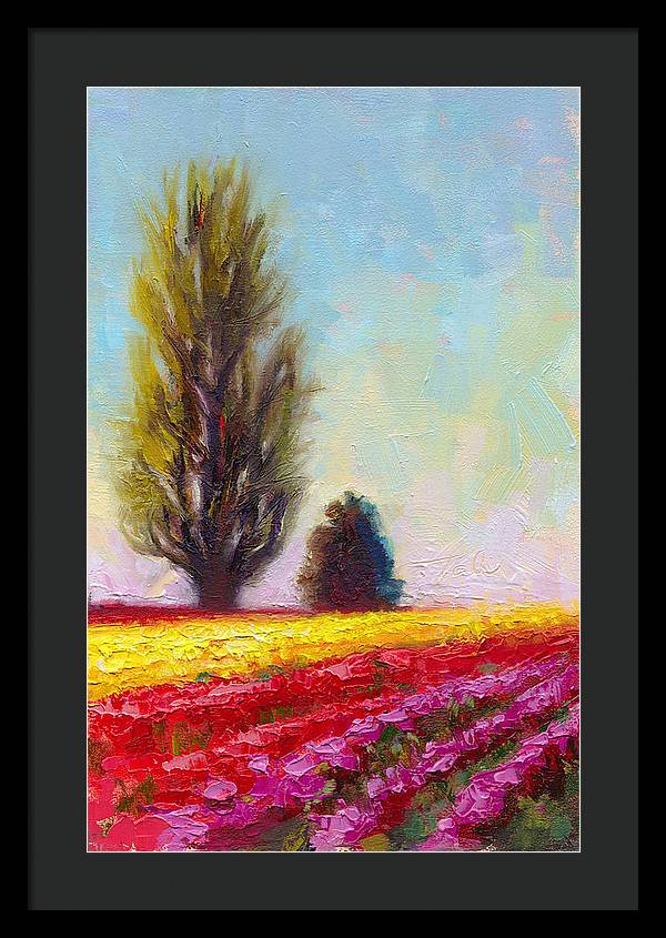 Tulip Sentinels - Framed Print