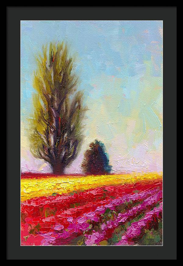 Tulip Sentinels - Framed Print