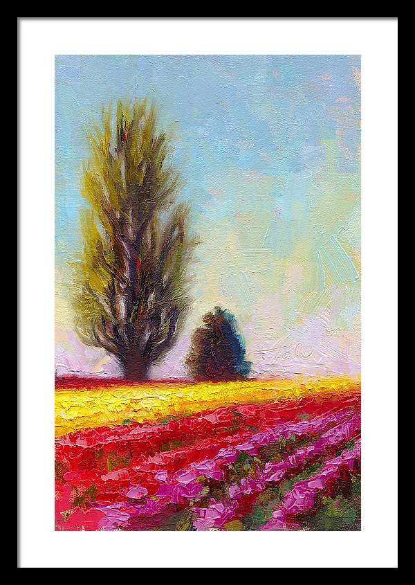 Tulip Sentinels - Framed Print