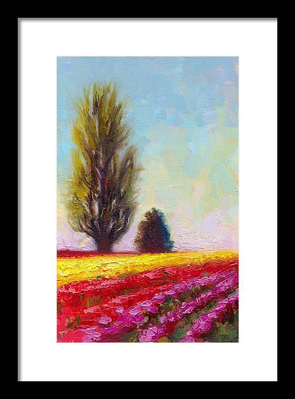 Tulip Sentinels - Framed Print