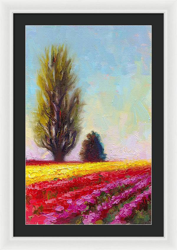 Tulip Sentinels - Framed Print