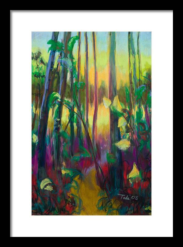 Unexpected Path - through the woods - Framed Print