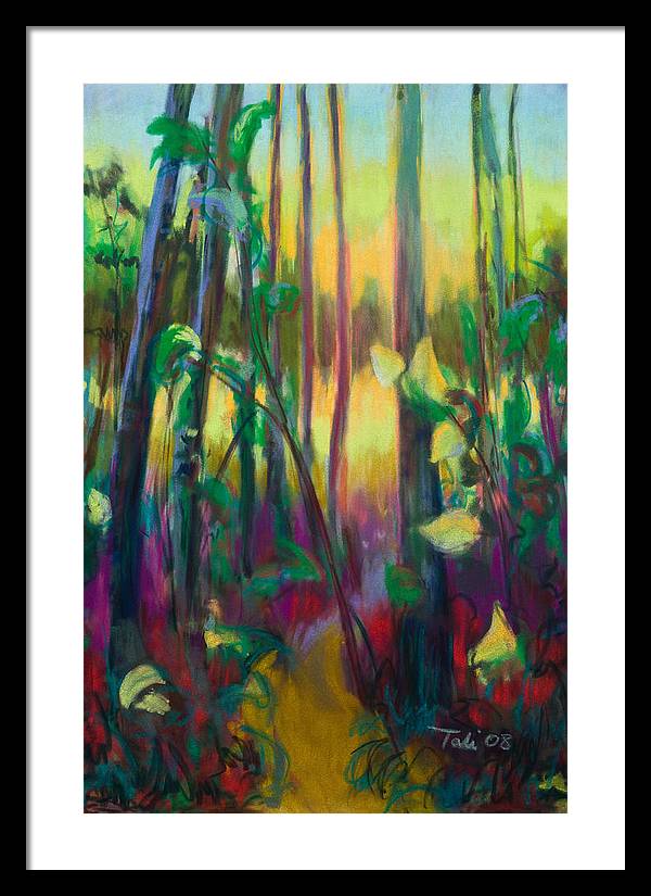 Unexpected Path - through the woods - Framed Print