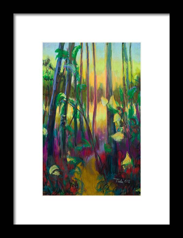 Unexpected Path - through the woods - Framed Print