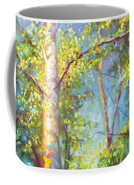 Welcome Home - birch and aspen trees - Mug
