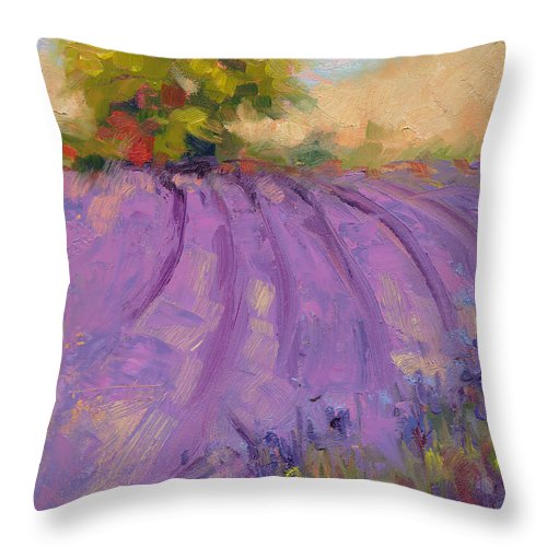 Wildrain Lavender Farm - Throw Pillow