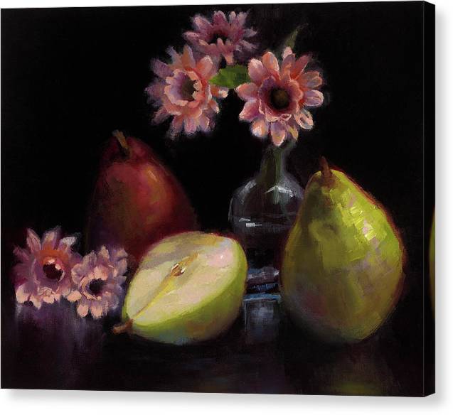 Winter Solstice - Still Life with Pears - Canvas Print