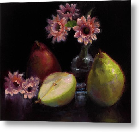 Winter Solstice - still life with pears - Metal Print